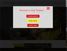 Tablet Screenshot of ovaltandoori.com